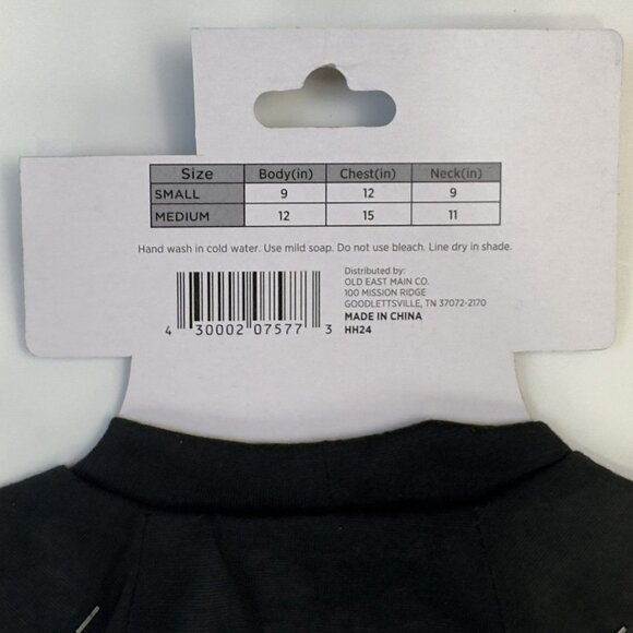 Halloween Novelty Pet Tee Medium Ghost and Pumpkin Design Black Dog Costume NEW - Picture 5 of 8